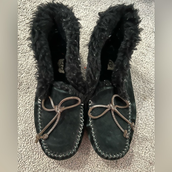 Ugg Athena Slippers Black - Picture 2 of 5